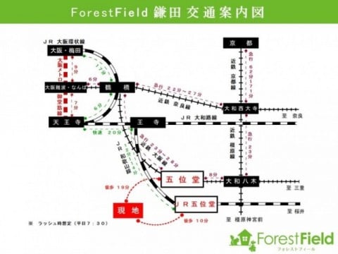 交通案内図（電車）